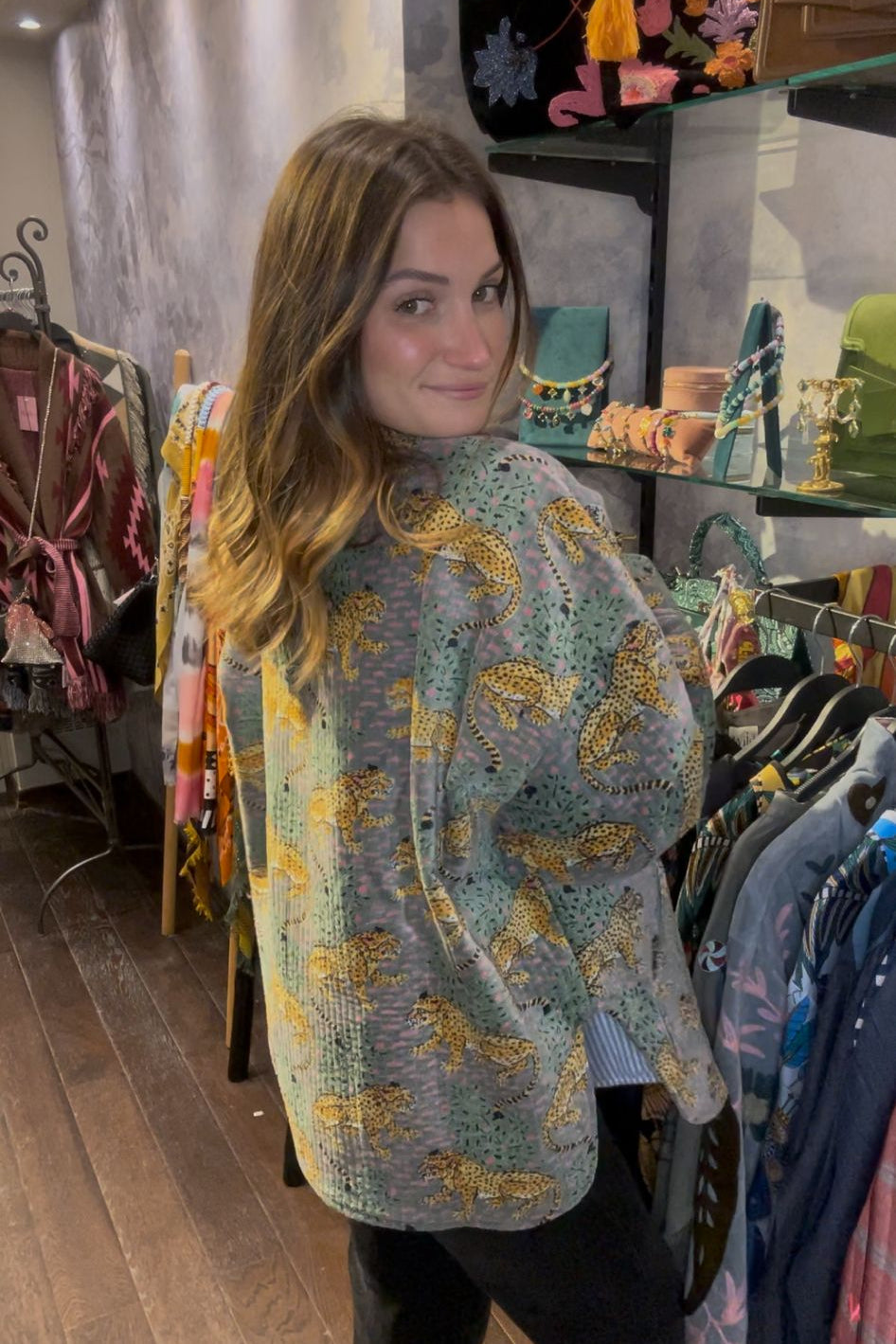 Jungle Quilted Velvet Jacket