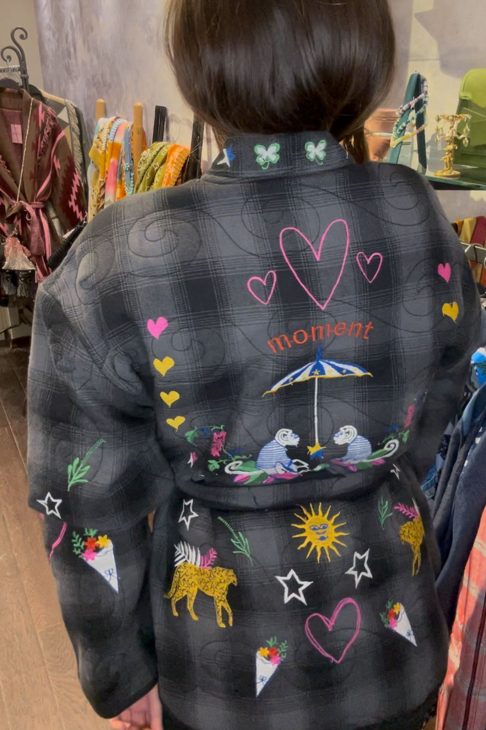 Lore Embroidered Kimono Jacket