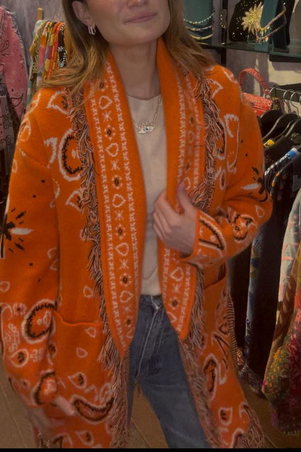 SHADES SELECTION - Orange Cardigan