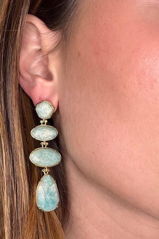 Amazonite Drop Earrings