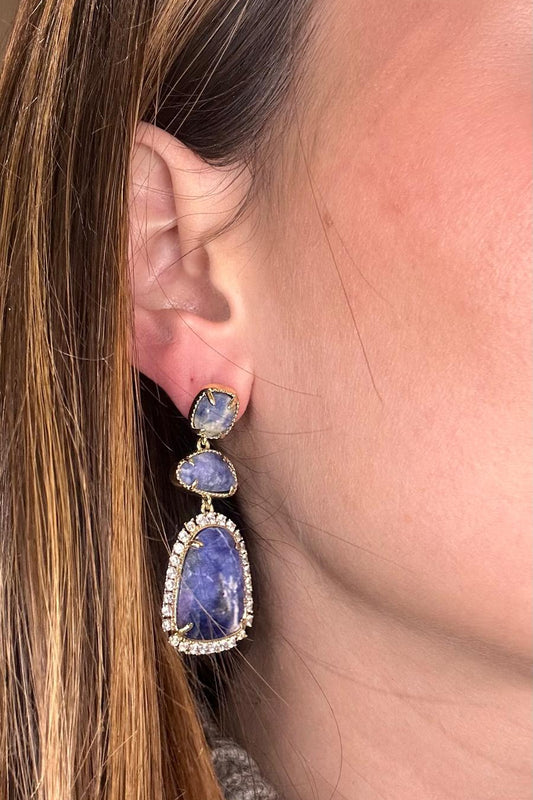 Lapis Lazuli Drop Earrings