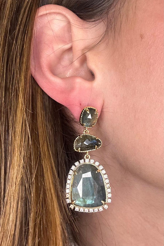 Labradorite Drop Earrings