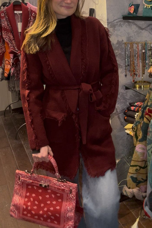 Shades Selection Burgundy Cardigan