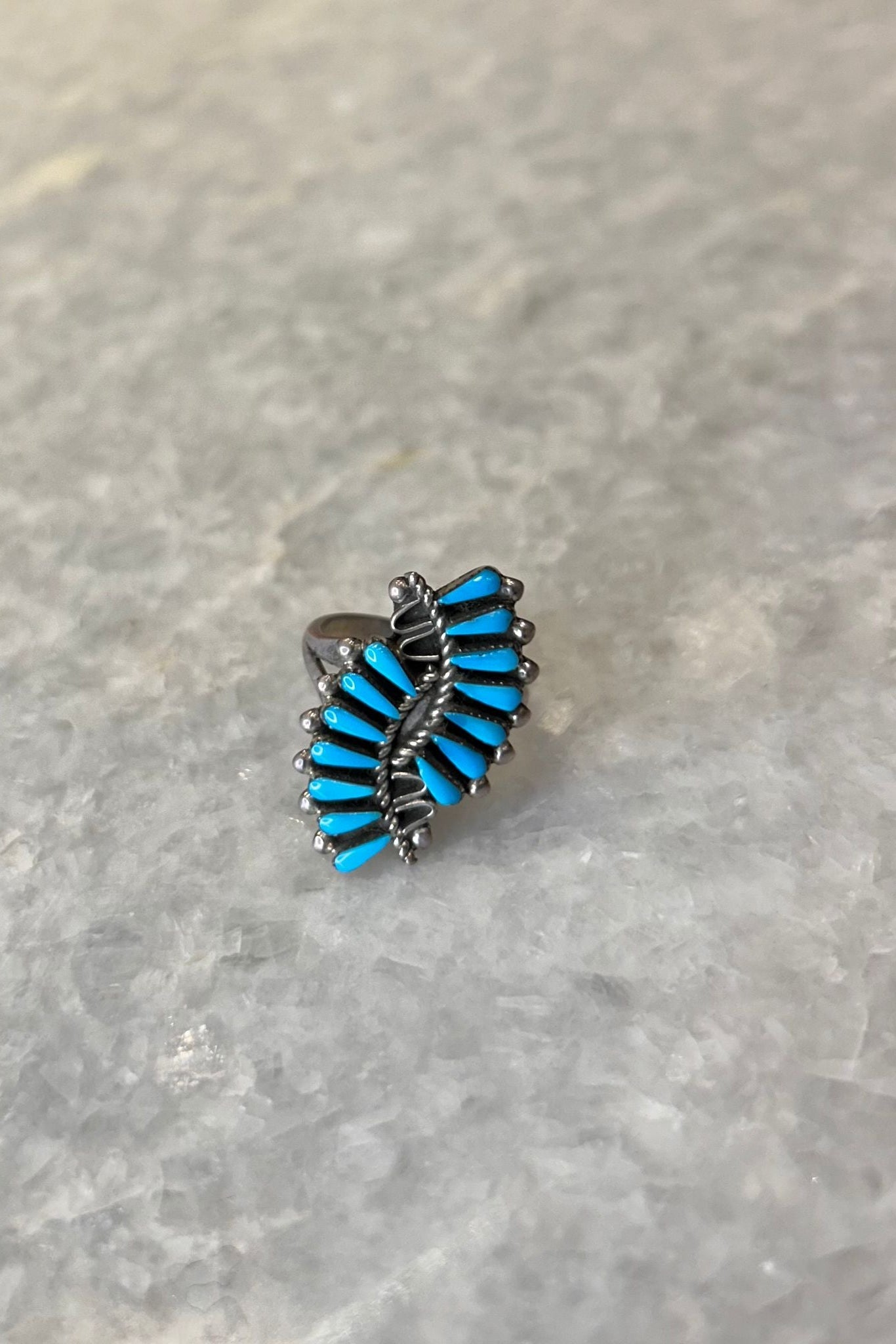HARPO PARIS - Turquoise and silver ring Zuni