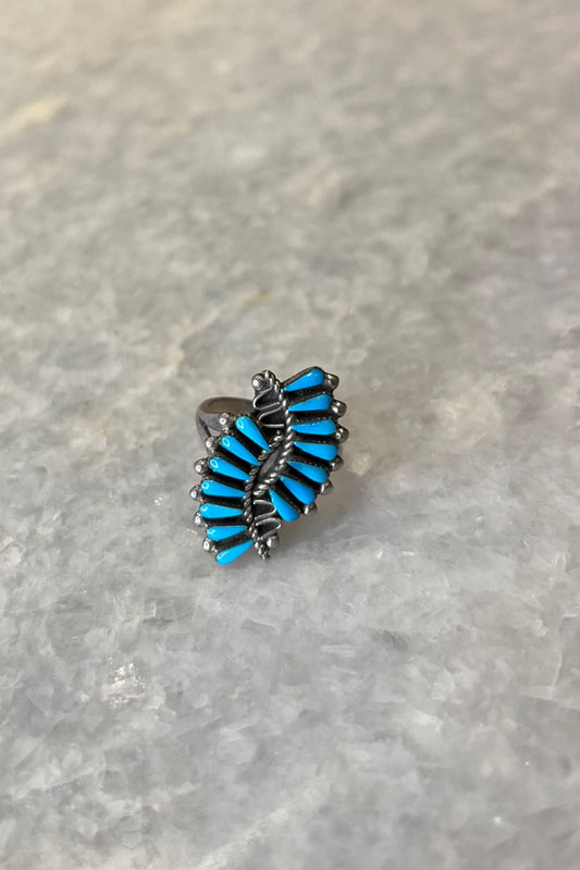 Harpo Paris Turquoise and silver ring Zuni