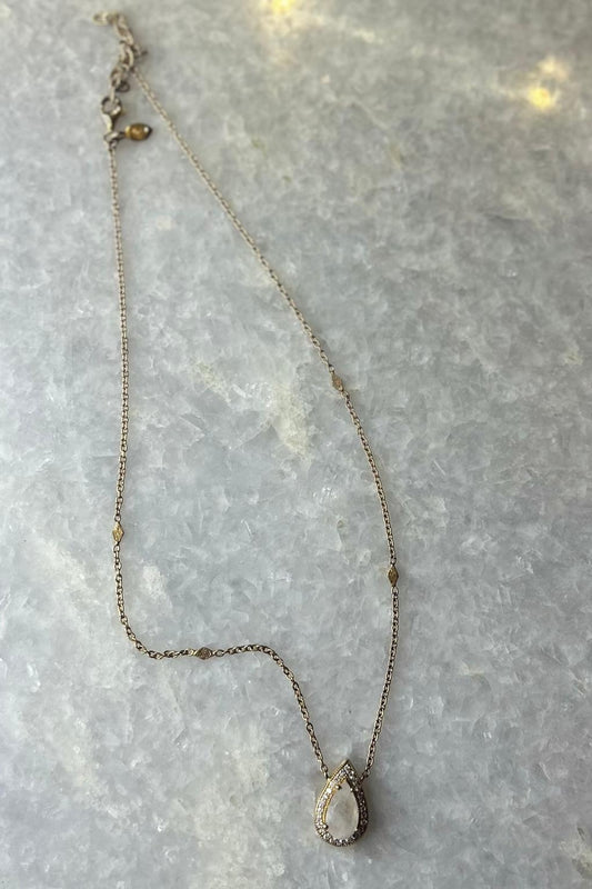 Baby Princess Moonstone Necklace - 37 cm