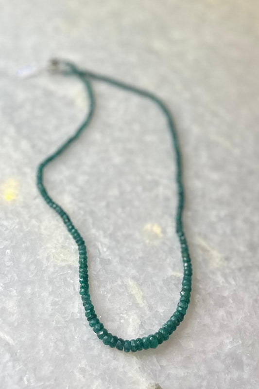 Emerald necklace - 45 cm