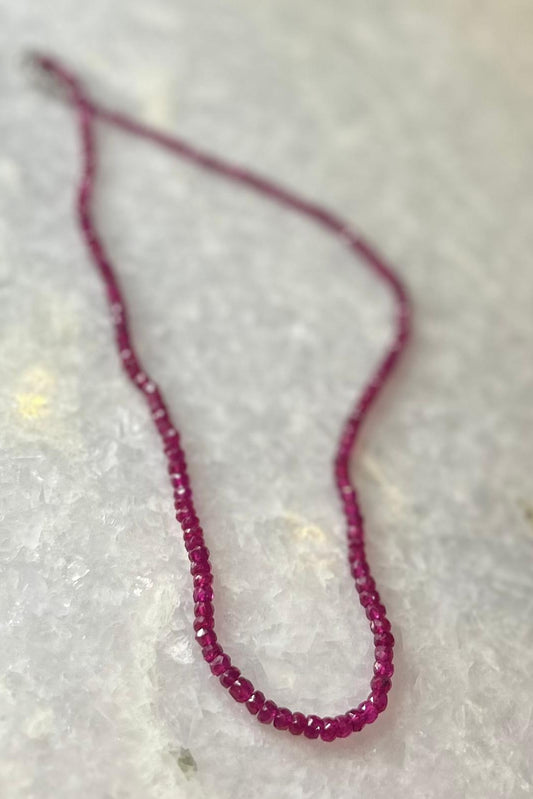 Ruby Necklace - 43 cm