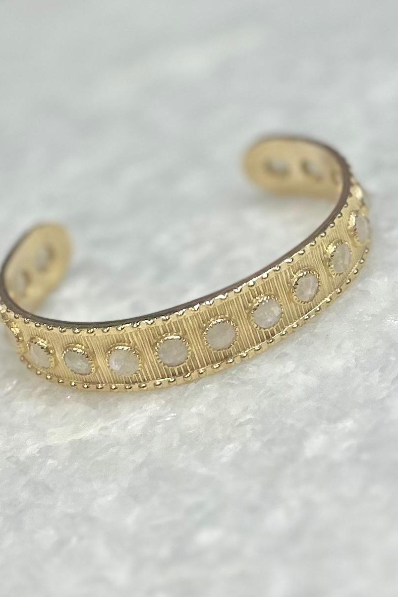 DIAPERIS - Barista bracelet with moostone stones