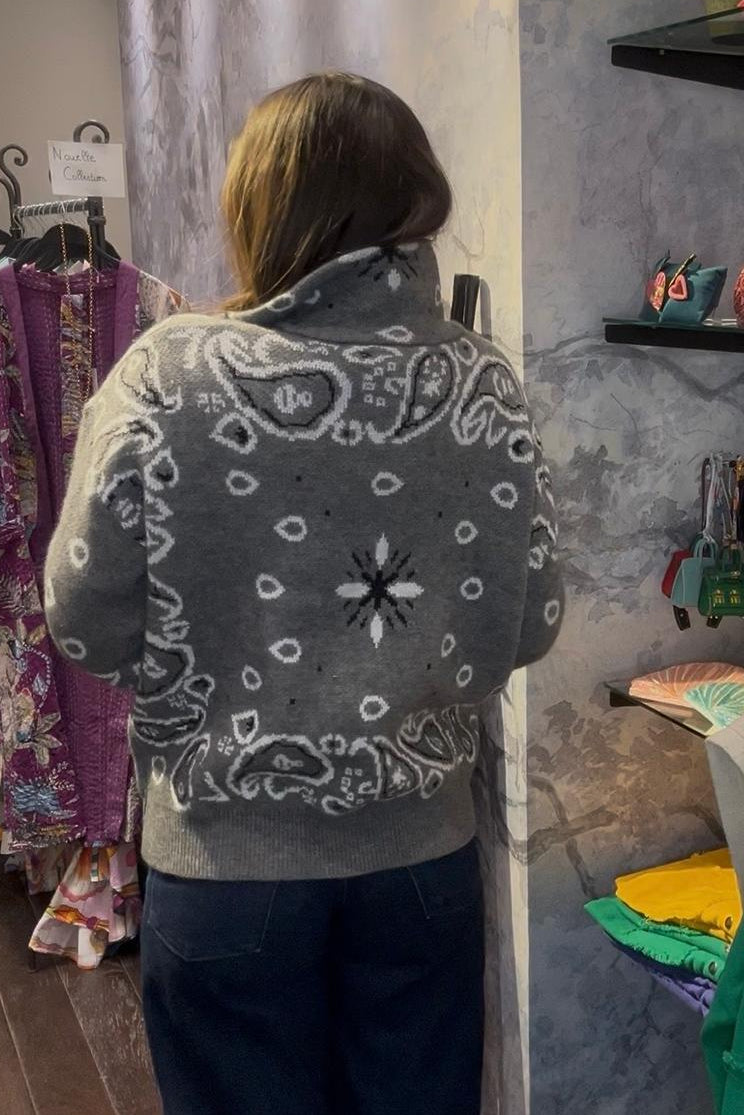 SHADES GENEVA - Gray bandana vest