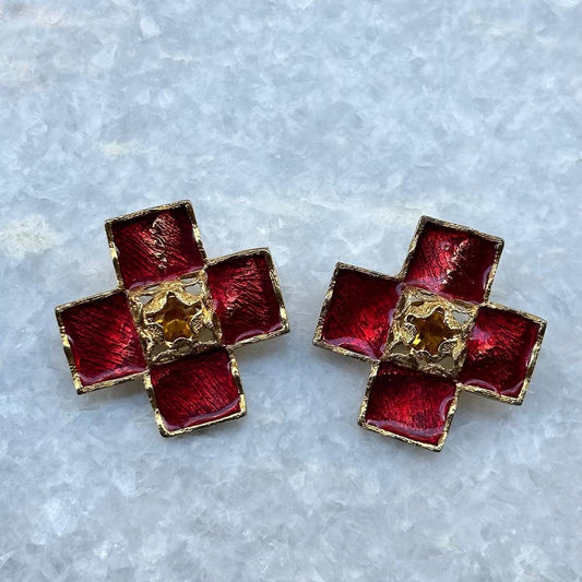 YVES SAINT LAURENT - Vintage earrings