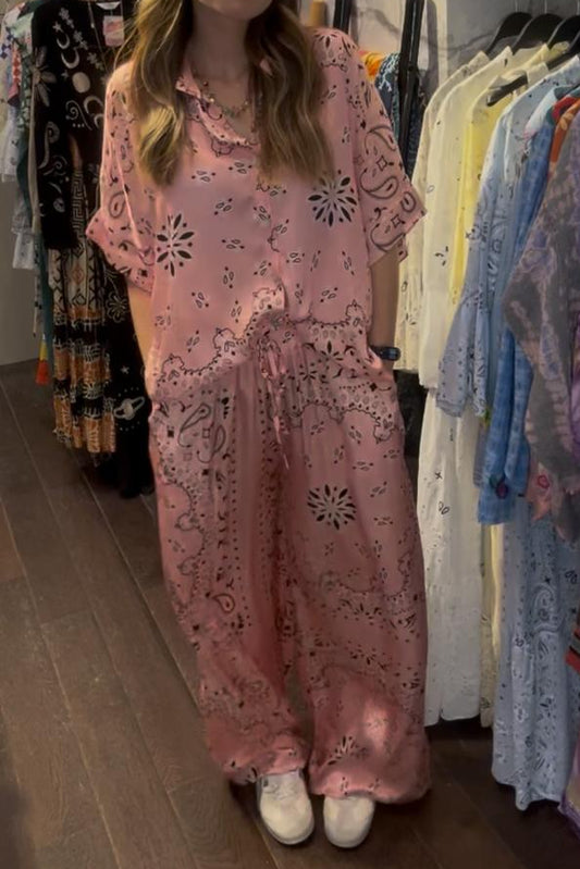 Blush Bandana Shirt & Pants Set