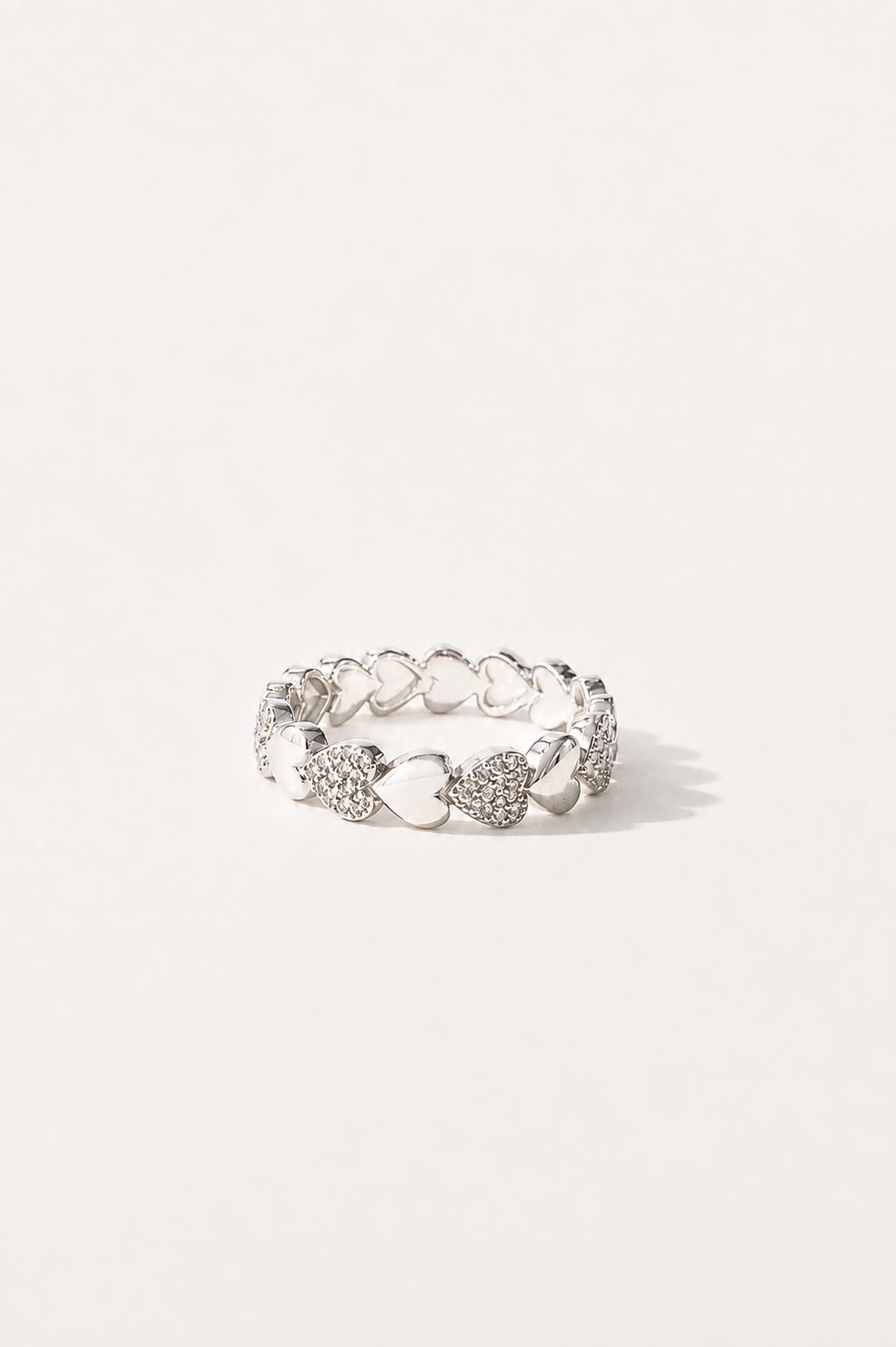 Silver Multi Heart Ring – Silver