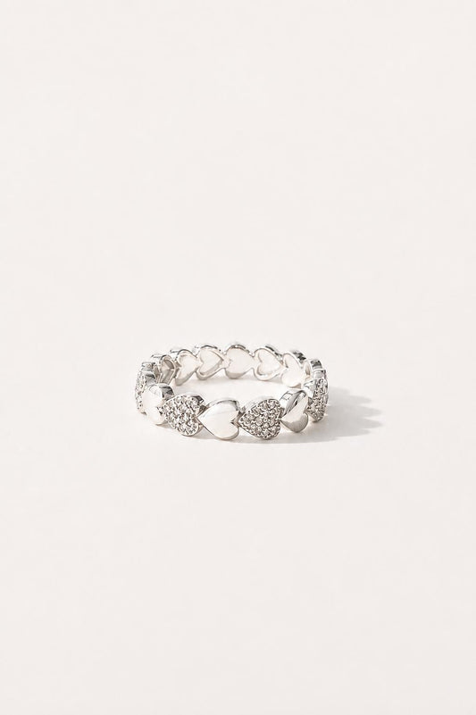 Silver Multi Heart Ring – Silver