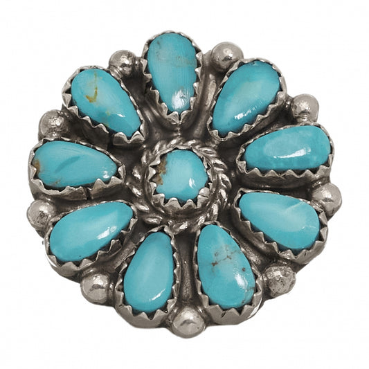 Harpo Paris Turquoise and silver ring Zuni