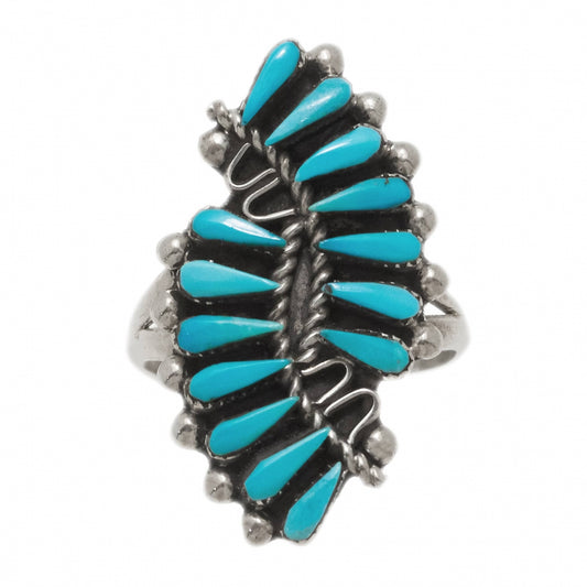Harpo Paris Turquoise and silver ring Zuni