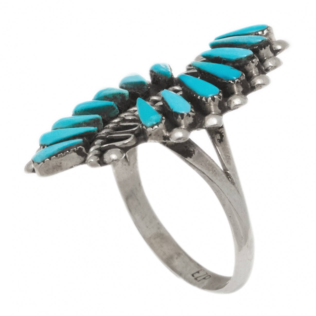 Harpo Paris Turquoise and silver ring Zuni