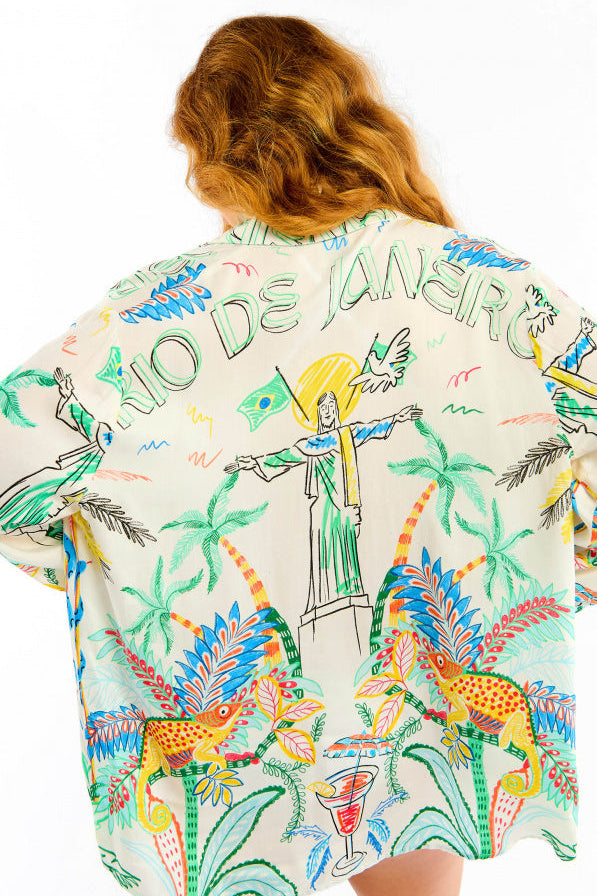 WILD - Shirt Bonaventure Bahia - White
