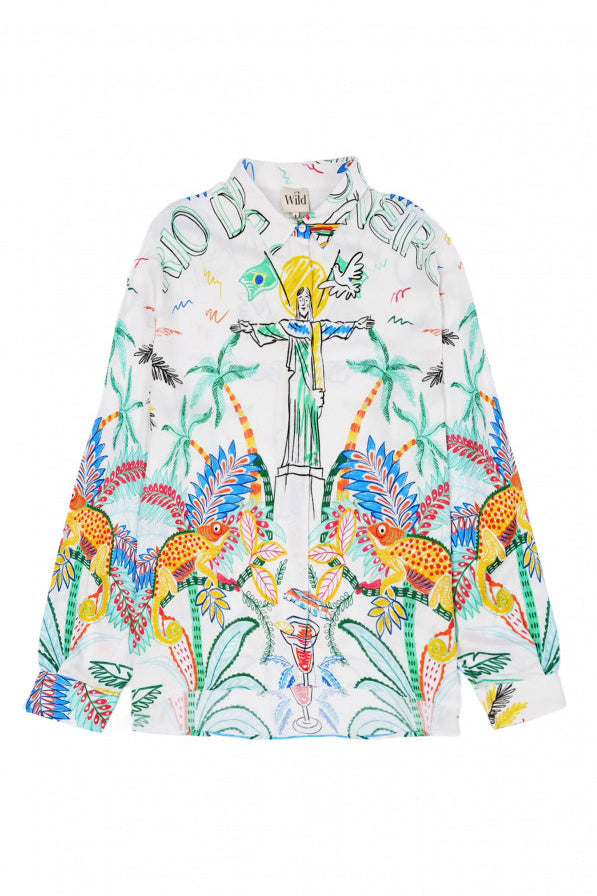 WILD - Shirt Bonaventure Bahia - White