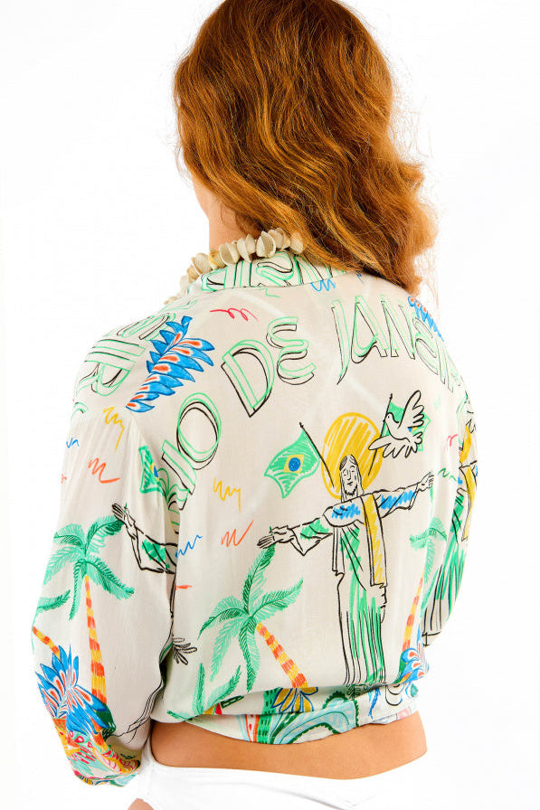 WILD - Shirt Bonaventure Bahia - White