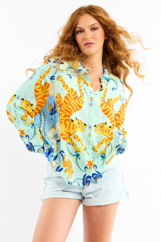 WILD - Shirt Bonaventure Bandidas - Blue