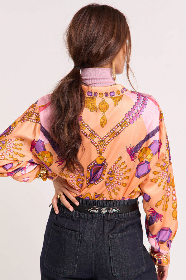 WILD - Shirt Bonaventure Diamonds - Coral