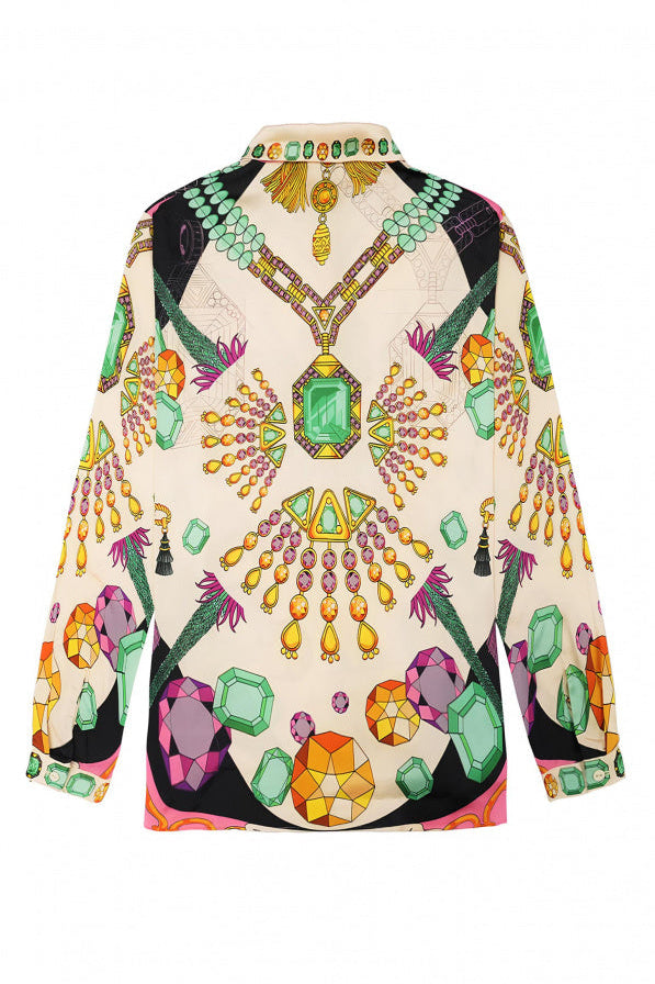 WILD - Shirt Bonaventure Diamonds - Green