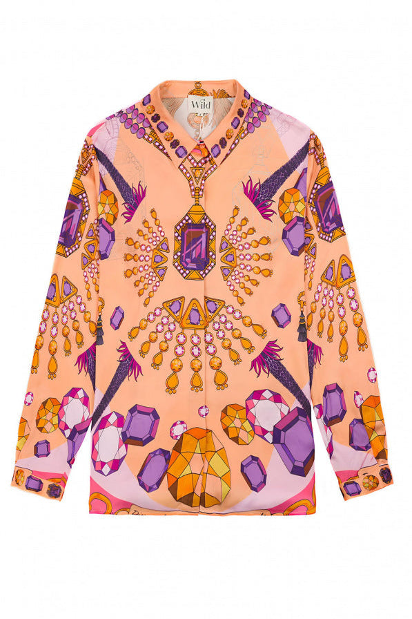 WILD - Shirt Bonaventure Diamonds - Coral
