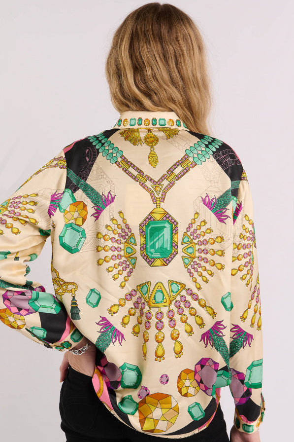 WILD - Shirt Bonaventure Diamonds - Green