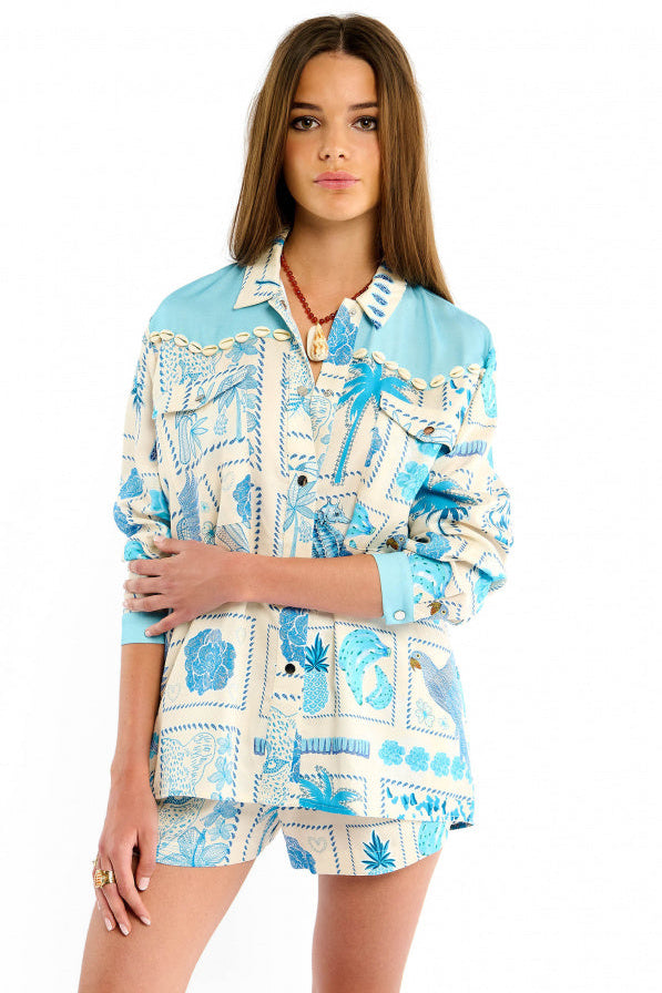 WILD - Shirt Julio - Blue