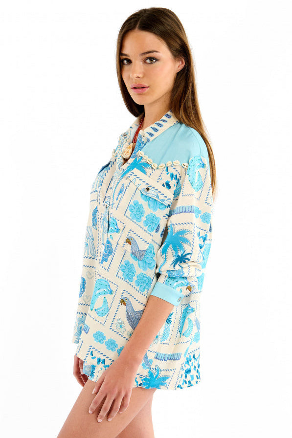 WILD - Shirt Julio - Blue
