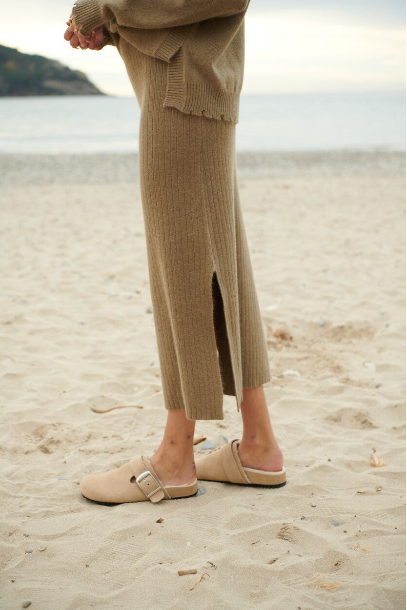 Angel khaki mink wool Skirt