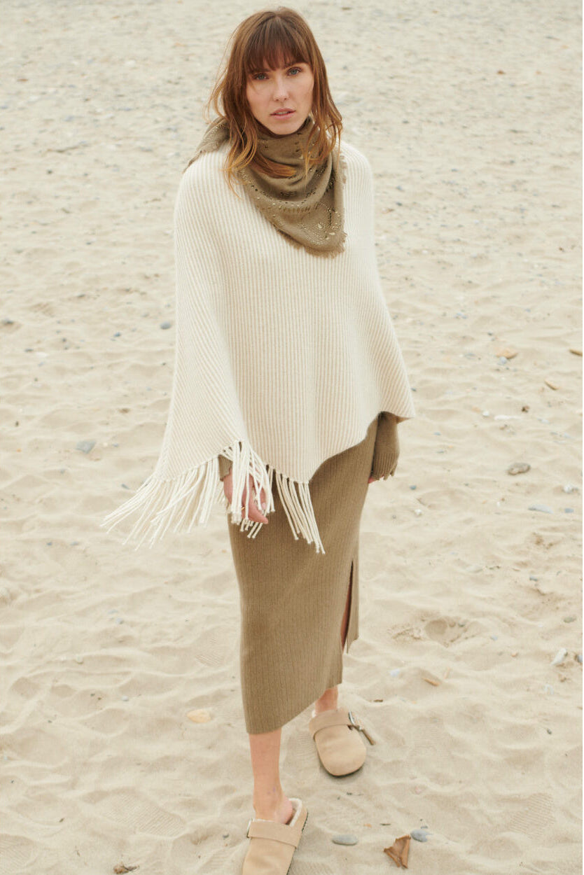 Angel khaki mink wool Skirt