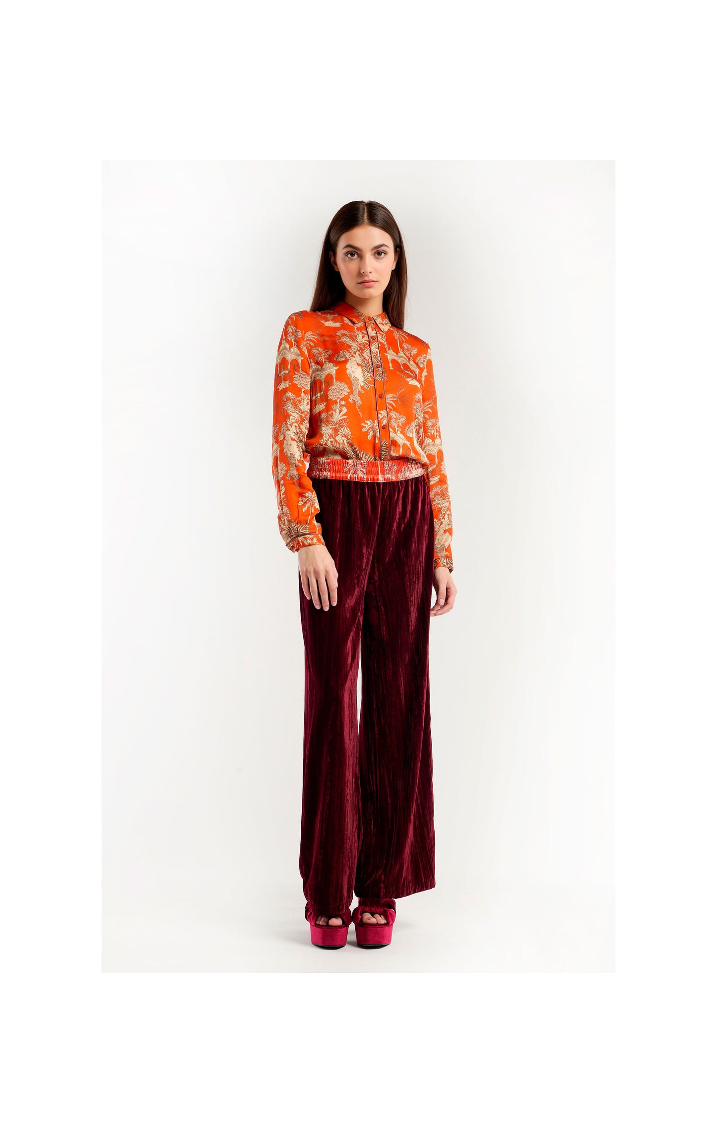 Trousers Koffi -  Burgundy