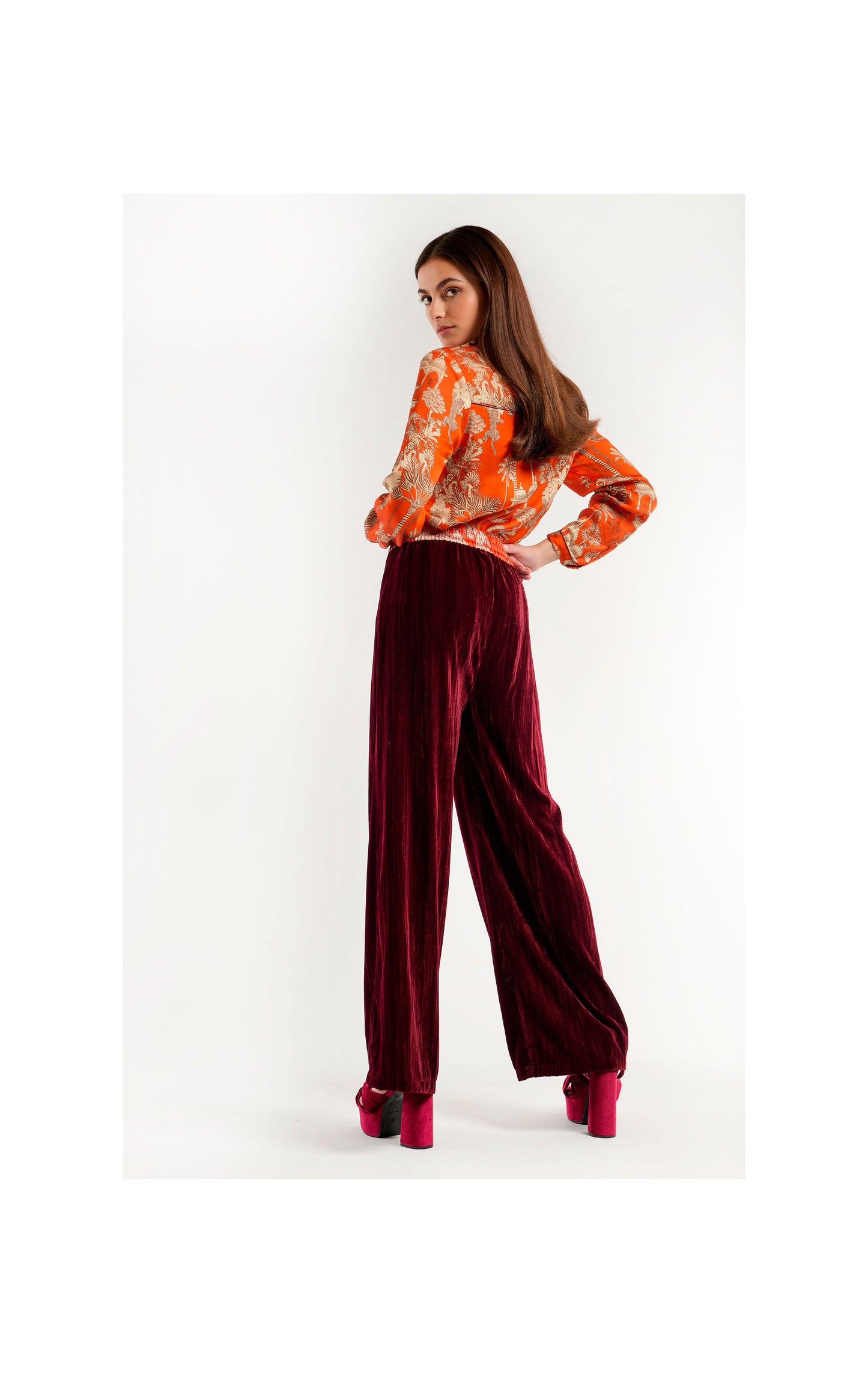 Trousers Koffi -  Burgundy