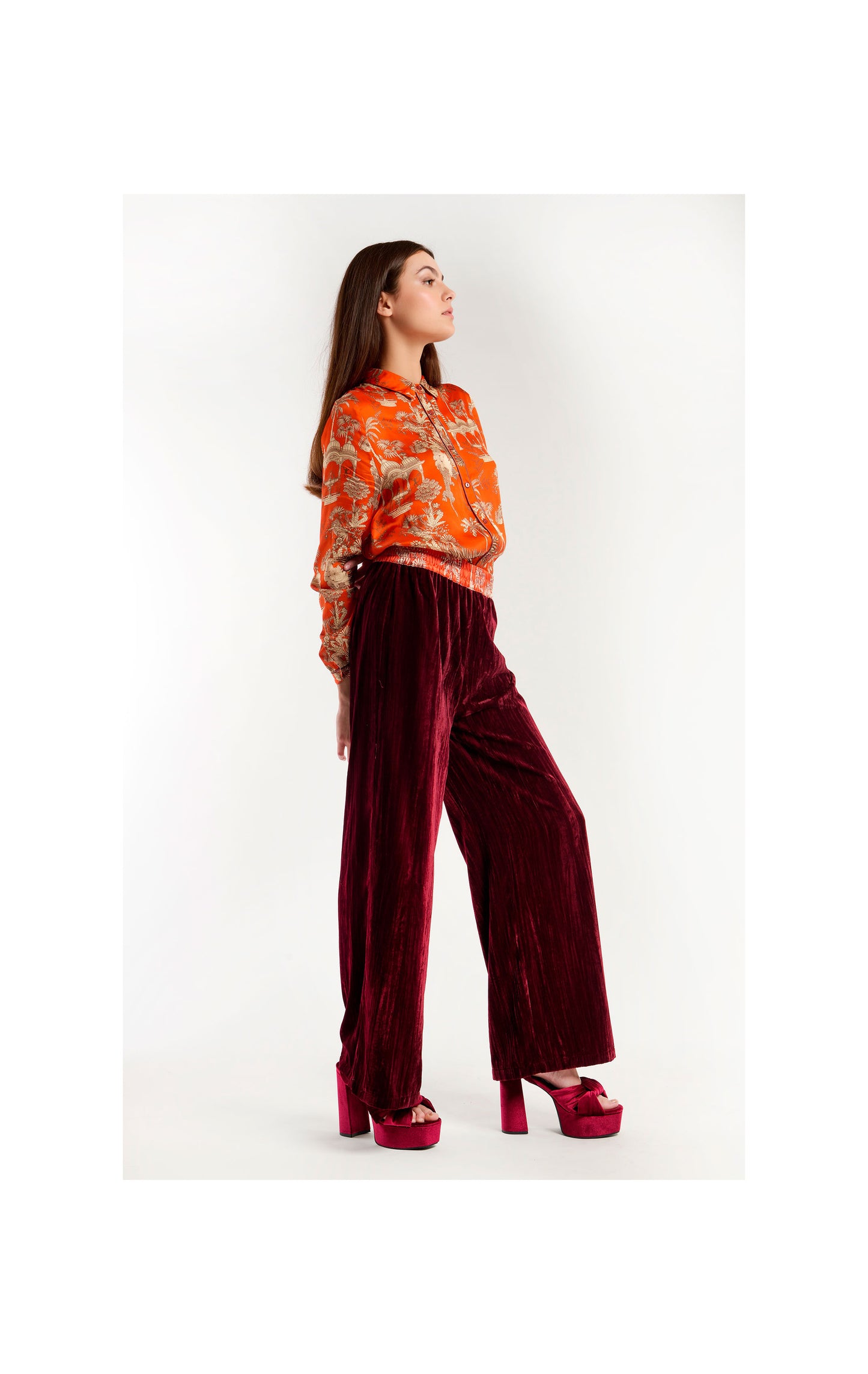 Trousers Koffi -  Burgundy