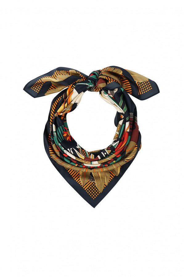 WILD - Medium scarf Machu Pichu - Black