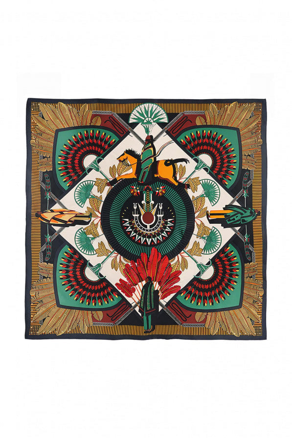 WILD - Mini scarf Machu Pichu - Black