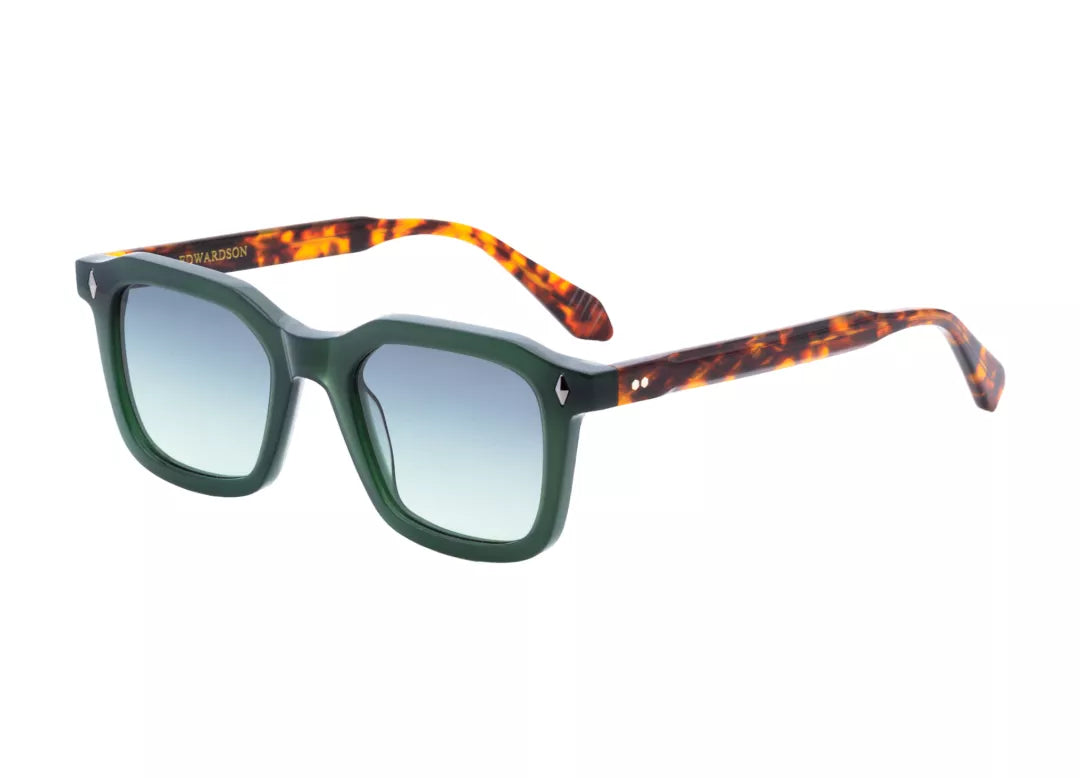 Edwardson Eyewear - Miyagi Khaki & Temples Dark Tortoise