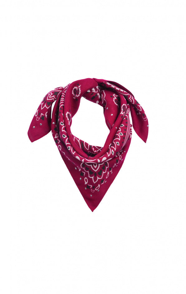 Medium Scarf Paisley - Burgundy