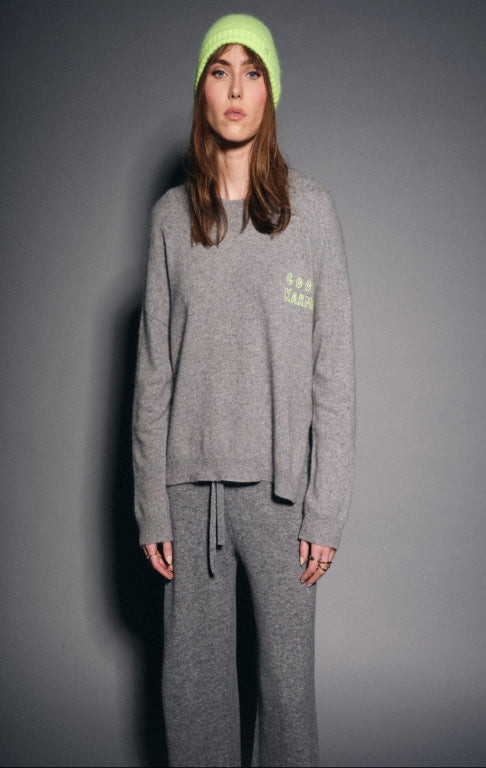 Jackpot heather gray sweater