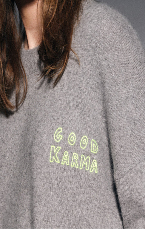 Jackpot heather gray sweater