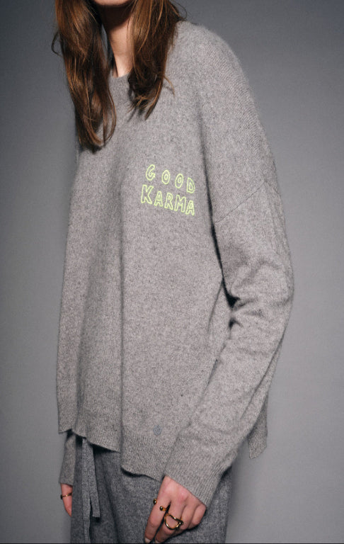 Jackpot heather gray sweater