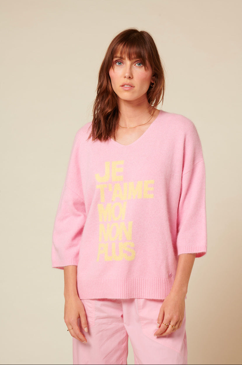 Nostalgic sweater pink