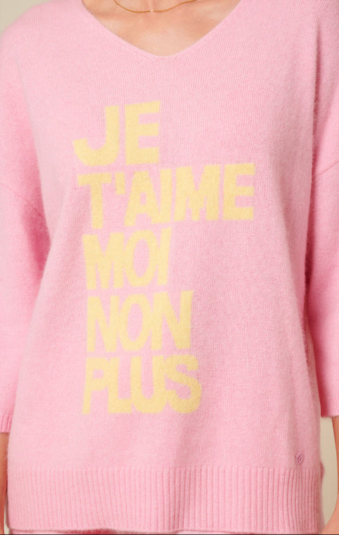 Nostalgic sweater pink