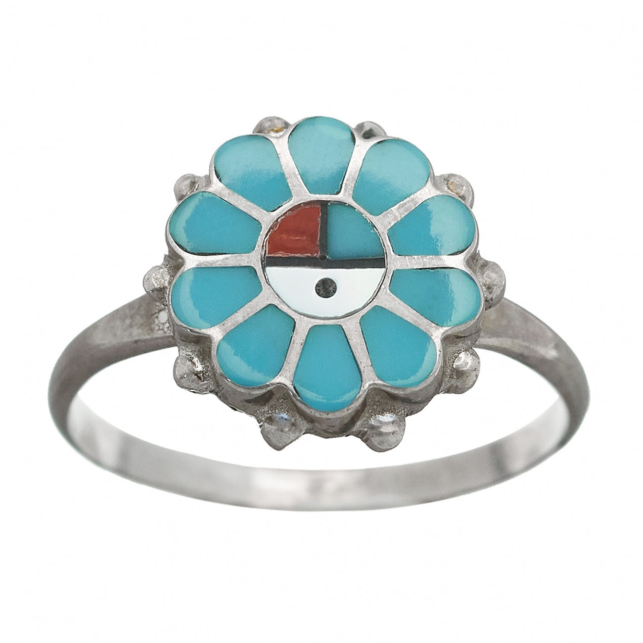 Harpo Paris Turquoise and silver ring Zuni