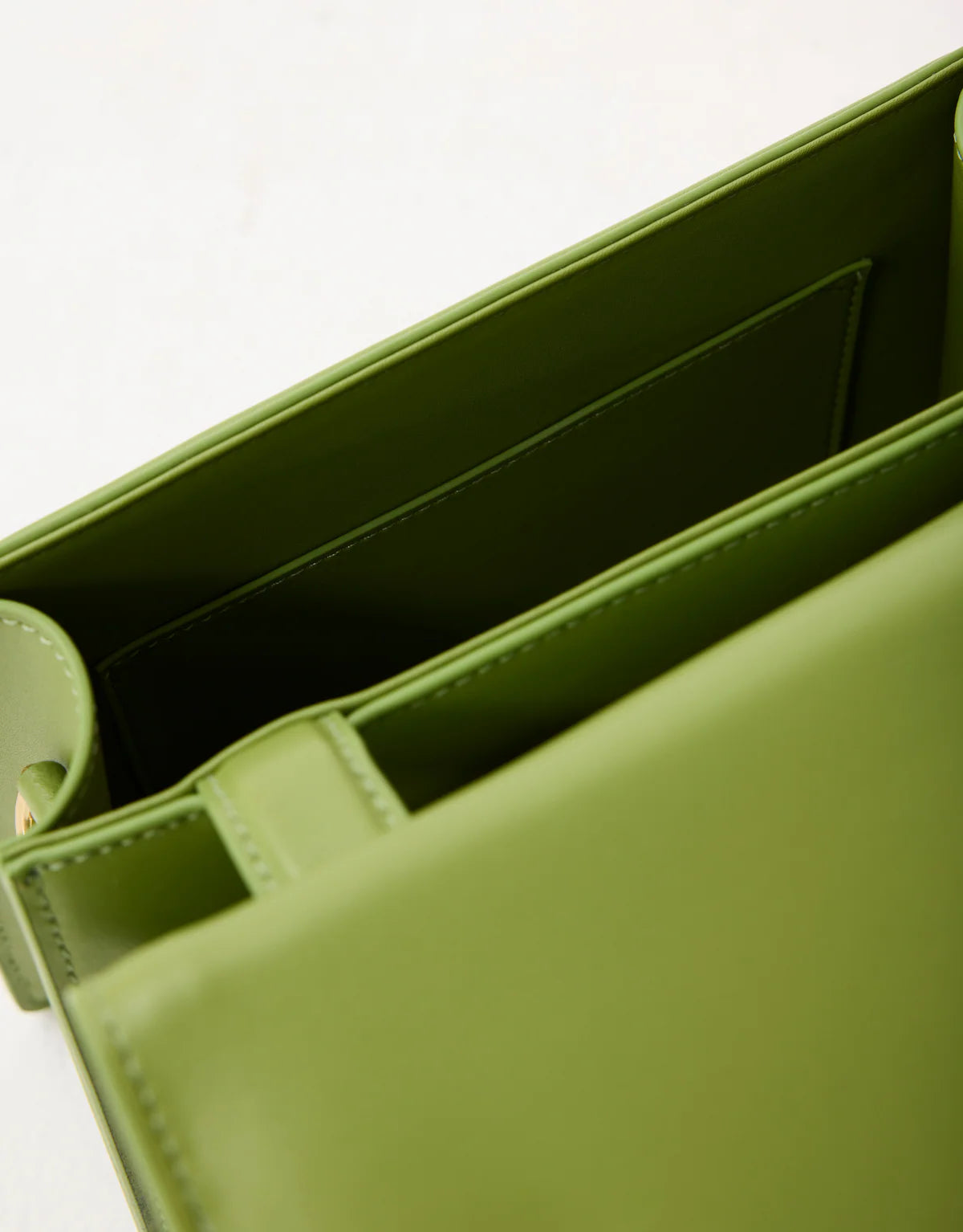 Leo Mini Leather Suede Bag - Green